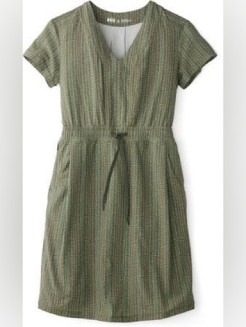 REI Co-op Aoraki Travel Dress Green Printed UPF 50 Size S